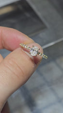 beautiful oval shape 0.80ct vs lab diamonds