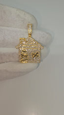 10k Trap House Pendant  2.00ct Diamonds i NEW