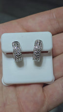 10K 0.60CT vs lab diamants Boucle D 'Oreilles huggys or jaune