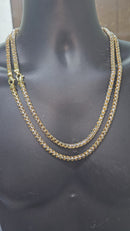 6mm 10k Franco Rond Diamant Taillé semi solid