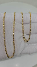 18k 2.5mm box chain Solid/Full