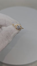 14K 0.80CT VS Round Cut Diamond Engagement Ring