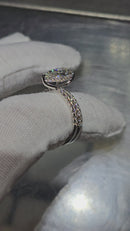 Beautiful Pear Shape 2.27CT VS Lab Diamond Engagement Rings in 14K