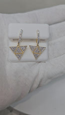 10k Triangle huggys 1.00ct VS Diamants