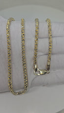 14k 4mm franco diamond cut solid/full