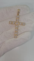 10k Pendant cross 1.00ct Diamonds i  NEW