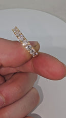 10k 3.00ct VS lab Diamond 4mm band