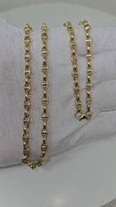 18k 4mm mariner chain