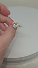 10k 2.67ct Beautiful Oval Ring Vs Lab  Diamonds New