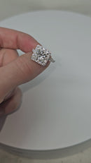14k 3.24ct Princess cut Shape VS Diamonds