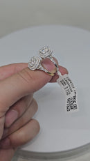 14k Engagement ring 0.90ct Diamonds VS