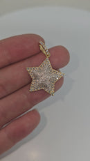 10k Star Pendant 1.31ct diamonds