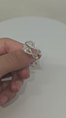 14k infinity love Ring 1.34ct VS Diamonds