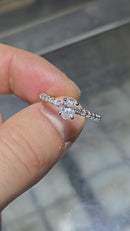 beautiful oval shape 0.80ct vs lab diamonds