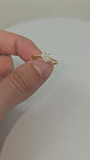 Bague coeur 10k 0,15ct