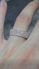 10k 1.78ct vs lab diamonds wedding bandx2
