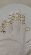 10k 0.15ct-0.25ct Letters Diamonds Rings