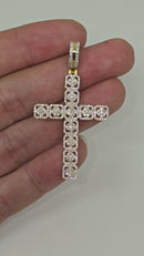 10k Gold 1.00ct  Diamond Cross