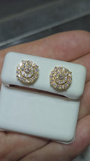 10k 0.97ct Diamond Stud Screw Back Earing