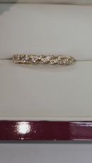 14k Full Diamond Band Design Solid 0.60ct VS