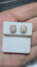 10k 0.50ct Round Luxury Studs vs lab diamonds