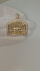 10k Last  Supper  Pendant  0.70ct Diamonds i NEW