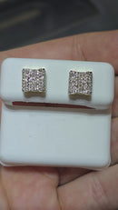 10k 0.57ct Diamond Stud Screw Back Earing