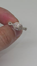 Adorez l'éclat : Duo de bagues en or 14K avec 0,41ct de diamants naturels