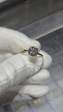 Beautiful  Round Solitaire 2.10CT Lab Diamond Engagement Rings in 14K yellow gold