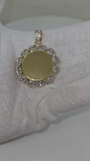 10k pendatif memoire 1.34ct diamants en or 10k