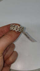 10k Bague Miami cuban link 0.98ct Diamond Ring NEW