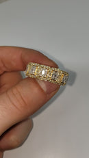 10k 1.32CT Square Emerald Cut  Ring NEW