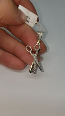 Barber Cut 0.40ct of diamonds 10k Gold NEW