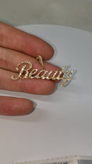 10k 1.08ct SI Diamond Custom Beauty pendant