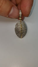 Foot-ball Pendant 1.07ct diamonds 10K Gold SP13416