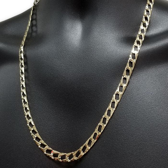 Chaine 10K Diamond Cut Pour Homme MGC-056 | Handmade chain for men in 10K gold-Gold Custom