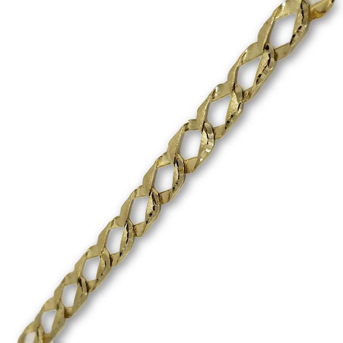 10k Casting fait la main Chaine Homme MGC-057 | Diamond Cut Chain for Men in 10K Gold Handmade-Gold Custom