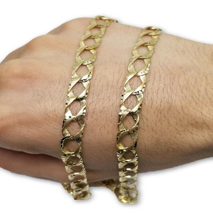 10k Casting fait ?  la main Chaine Homme MGC-062 | Chain in 10K gold handmade for him-Gold Custom