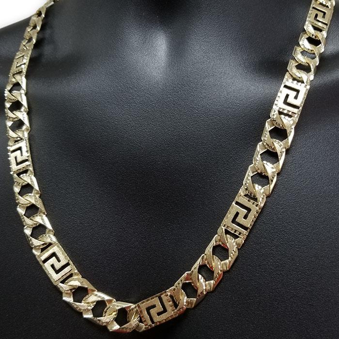 10k Chaine en or Versace Homme MGC-052 | 10K Gold Versace Chain for men-Gold Custom