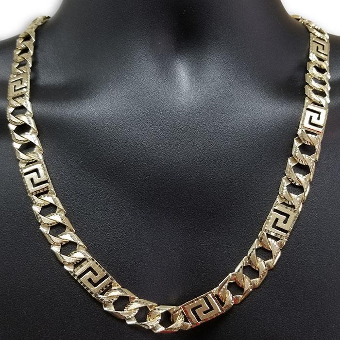 10k Chaine en or Versace Homme MGC-052 | 10K Gold Versace Chain for men-Gold Custom