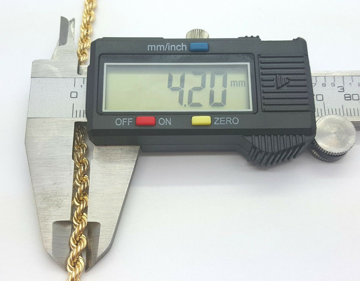 4MM 10K Semi Solid Rope Chain RC-003