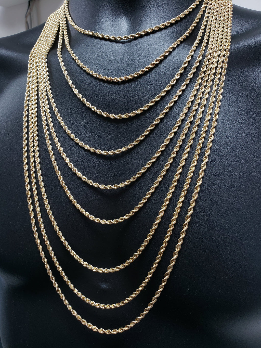 Long Chain Rope 3MM 10K Semi Solid Rope Chain RC-010
