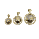 10k medusa Globe Gold Pendant GC-022
