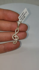 Musical Pendant 0.33ct of Diamonds 10k Gold NEW