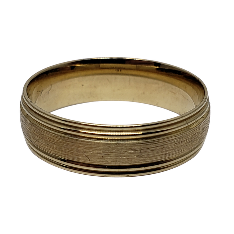 Wedding Band Ring in 10k Yellow Gold WGB-018