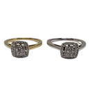 Diamant Bague 0.25ct Or jaune et blanc 10k SKR10926-25