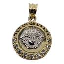 10K Medusa Pendant Yellow Gold LA154