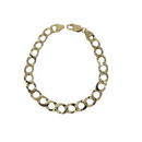 8mm Hand Made diamond Cut Bracelet 10k Gold