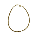 10k yellow gold Rope Ankle chain
