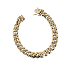 14k 10.5mm Solid Miami Cuban Link Bracelet